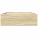 vidaXL Cadre de lit chêne sonoma 120x200 cm bois d'ingénierie