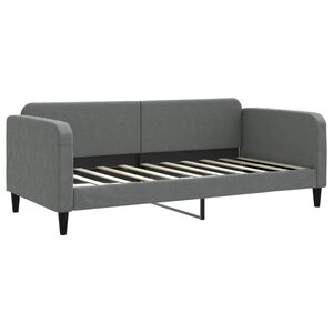 vidaXL Lit de repos gris foncé 90x190 cm tissu