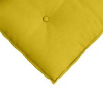 vidaXL Coussin de Dos Jaune 80 x 50 cm Tissu en velours côtelé