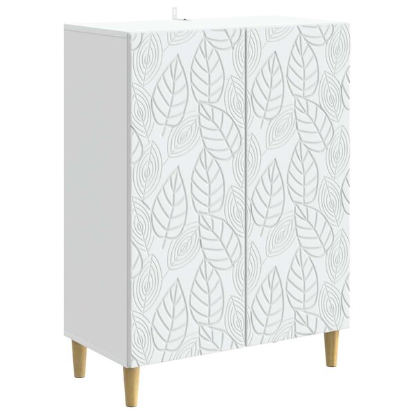 vidaXL Buffet Blanc 66 x 34 5 x 90 cm Bois d'ingénierie