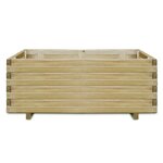 vidaXL Lit surélevé rectangulaire 100x50x40 cm bois