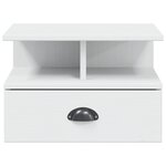 vidaXL Cabinet de chevet HILL Blanc 40 x 31 x 27 cm Pin massif