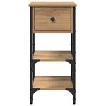 vidaXL Cabinets de chevet 2 Pièces Chêne artisanal 34x36x70 cm Bois de Gagne