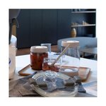 3 bocaux sous vide 400 ml 800 ml et 1 2 L - Verre borosciliate compatible congélation