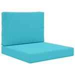 vidaXL Coussin de canapé d'extérieur Polyester Turquoise 60 x 60 cm