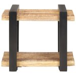 vidaXL Table de chevet 50x40x40 cm Bois de manguier brut