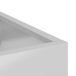 vidaXL Cache-pot de jardin Argenté 50 x 32 x 40 cm Acier galvanisé