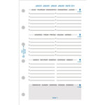 Recharge Exatime 14 semainier millésimé 2 pages par semaine 16 mois 126x81 mm EXACOMPTA