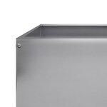 vidaXL Lit surélevé de jardin 100x100x33 5 cm acier inoxydable