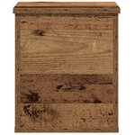 Coffre de rangement vidaXL avec couvercle en bois ancien 30x35x35 cm en bois reconstitué
