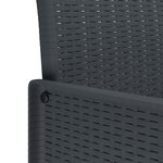 vidaXL Ensemble de salle à manger pour jardin 13 Pièces Anthracite