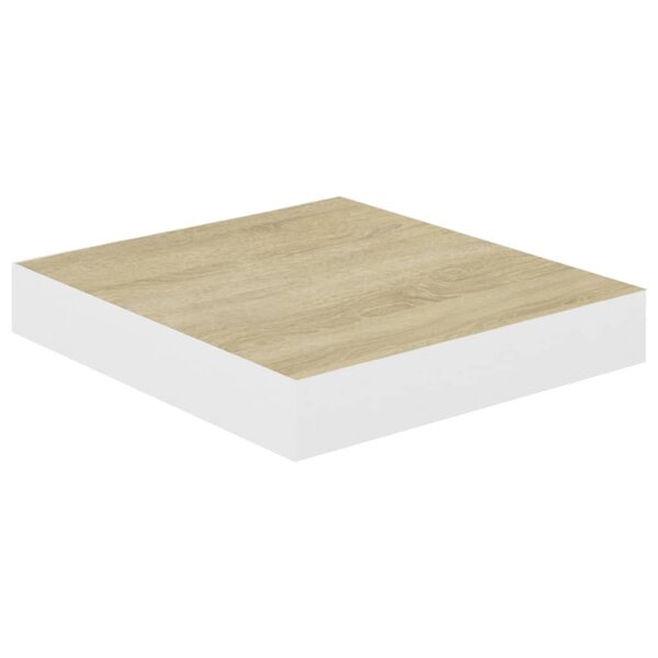 vidaXL Étagère murale flottante Chêne et blanc 23x23 5x3 8 cm MDF