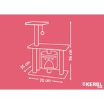 Kerbl Arbre à chat Jade Pro 96 cm Marron et beige