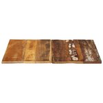 vidaXL Dessus de table carré 70x70 cm 15-16 mm Bois de récupération