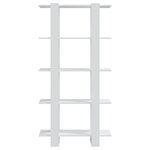 vidaXL Bibliothèque/séparateur de pièce blanc bois d'ingénierie