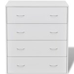 vidaXL Buffet avec 4 tiroirs 60x30 5x71 cm Blanc