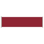 vidaXL Auvent latéral rétractable de patio 160x600 cm Rouge