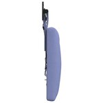 vidaXL Tête de lit suspendue Avec lumière LED Bleu denim Tissu