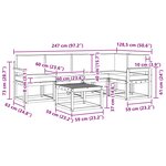 vidaXL Ensemble de canapés d'extérieur 6 Pièces Naturel et Beige