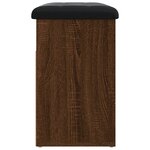 vidaXL Banc à chaussures chêne marron 62x32x50 cm bois d'ingénierie