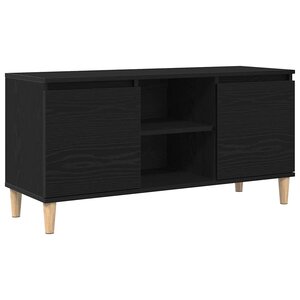 vidaXL Meuble TV Chêne noir 102 x 35 x 50 cm Bois d'ingénierie