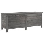 vidaXL Boîte de rangement de jardin anthracite bois massif sapin