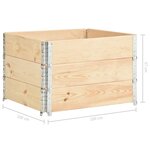vidaXL Jardinières surélevées 3 Pièces 100x100 cm Bois de pin solide
