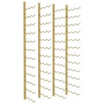 vidaXL Casier à vin mural pour 36 bouteilles 2 Pièces Doré Fer