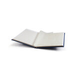 Classeur grand format 32 pages blanches pour timbres. Couleur - Bleu