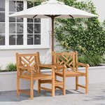 vidaXL Chaises de Jardin Marron 152 x 63 x 89 cm Bois de teck solide