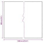 vidaXL Couverture pour plantes Transparent 8 x 12 m PE