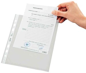 Boite de 100 pochettes perforées A4 PP 0,08 mm Lisse LEITZ