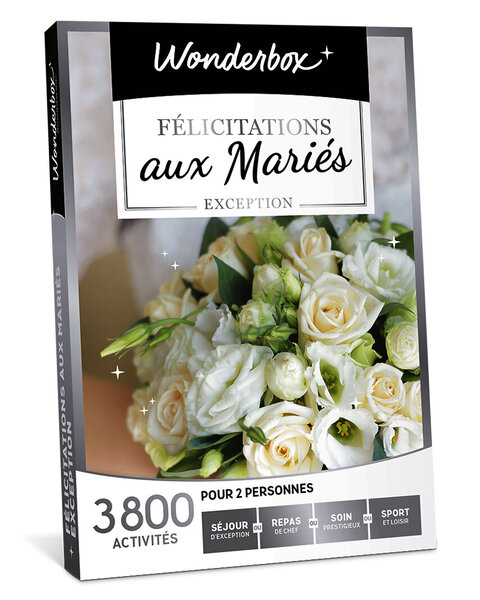 Coffret cadeau - WONDERBOX - Félicitations aux mariés Exception
