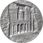 PETRA Rock-Cut Monuments 5 Once Argent Coin 50 Cedis Ghana 2024