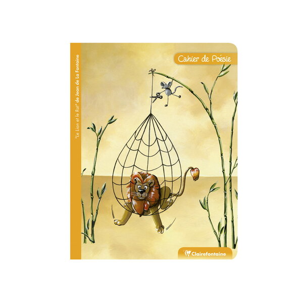 Cahier de Poésie - 17 x 22 cm - Le Lion Et Le Rat