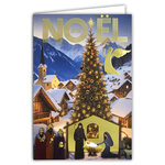 61-5847 Carte Joyeux Noël avec enveloppe blanche 12x17 5cm