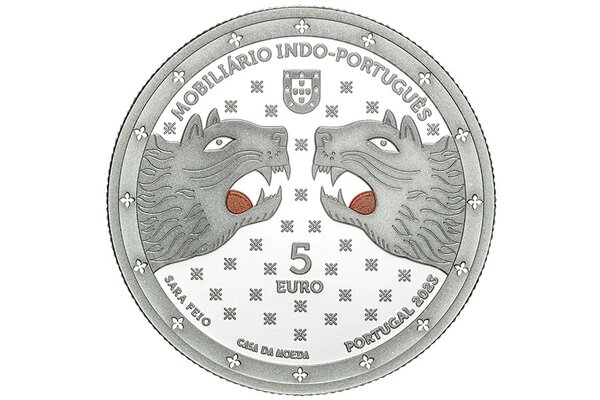 Pièce de monnaie 5 euro Portugal 2023 argent BE – Le mobilier indo-portugais