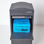 Boîte à colis incurvée 1 porte Large Gris foncé Acier galvanisé SMART PARCEL BOX®