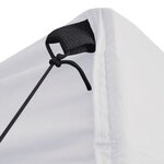 vidaXL Tente de réception pliable avec 4 parois 3x3 m Acier Blanc