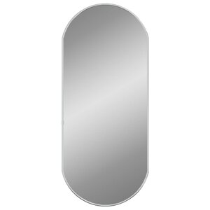 vidaXL Miroir mural Argenté 70x30 cm Ovale