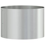 vidaXL Pots de jardin 5 Pièces Argent 30 x 30 x 20 cm Acier galvanisé
