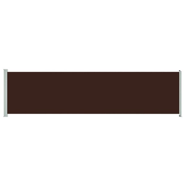 vidaXL Auvent latéral rétractable de patio 160x600 cm Marron