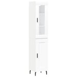 vidaXL Buffet haut Blanc 34 5x34x180 cm Bois d'ingénierie