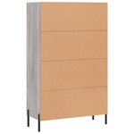 vidaXL Buffet haut sonoma gris 69 5x31x115 cm bois d'ingénierie