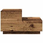 vidaXL Table de chevet Bois Ancien 70 x 36 x 40.5 cm Bois d'ingénierie