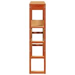 vidaXL Tête de lit avec étagères marron cire 100 cm bois massif de pin