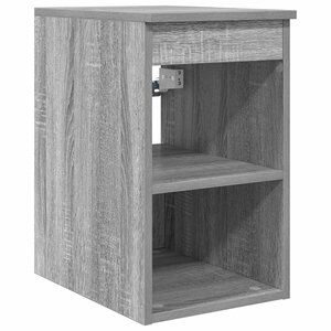 vidaXL Meuble de Salle de Bain In-between Sonoma gris 30 x 35 x 50 cm