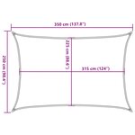 vidaXL Voile d'ombrage 160 g/m² Anthracite 2 5x3 5 m PEHD