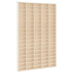 vidaXL Vitrine de collection en bois avec 90 compartiments