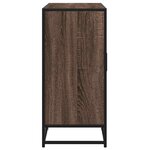 vidaXL Buffet chêne marron 92x35x76 cm Bois d'ingénierie